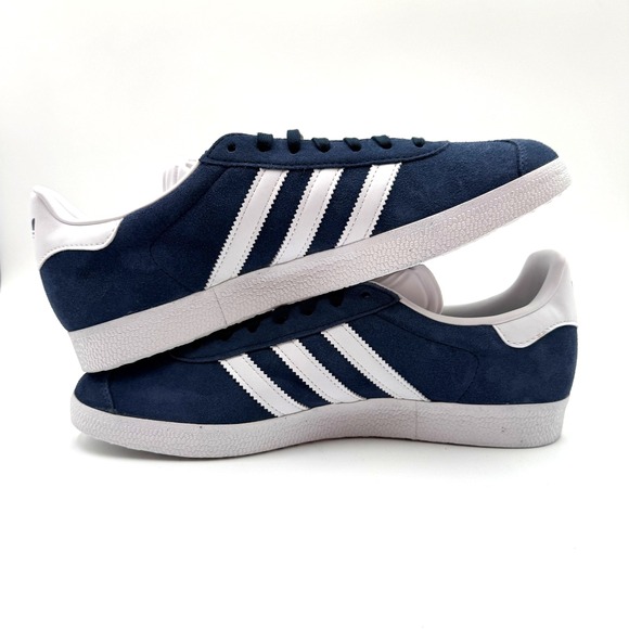adidas Gazelle Men's Size 9 Collegiate Navy / White / Gold Metallic BB5478 NEW - Picture 5 of 7